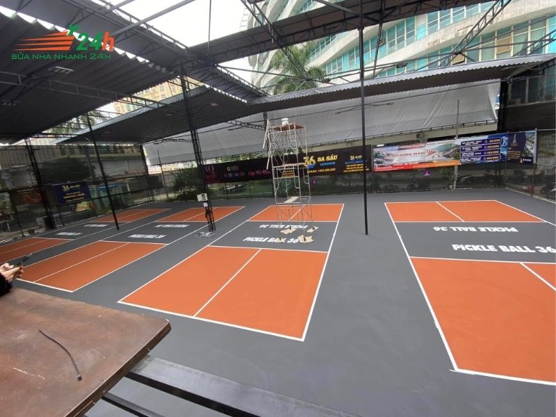 Thiết kế sân thể thao Pickleball tại quận 5